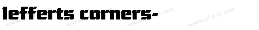 lefferts corners字体转换